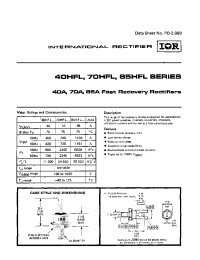 Datasheet 70HFL60S02 manufacturer IRF